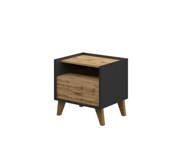 Тумба прикроватная Fortis МН-036-28(1) Сканди Графит МН-036-28(1)