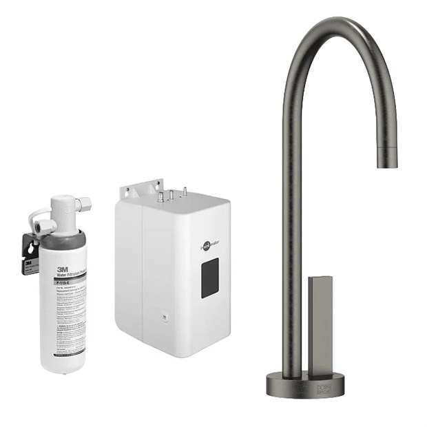 Комплект для приготовления горячей и холодной воды: кран + бак с фильтром Dornbracht TARA ULTRA 17861875-99+1289297090