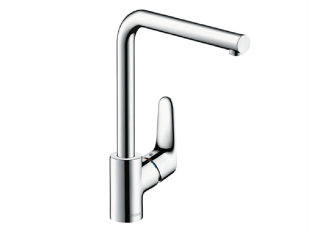 Смеситель для кухни, Hansgrohe, Focus M41, цвет-черный матовый 31817670