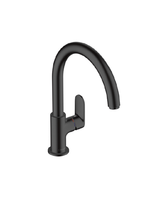 Смеситель для кухни, Hansgrohe, Vernis Blend M35, цвет-черный матовый 71870670