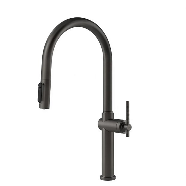 Смеситель для кухни Gessi HABITO                                                    
                            60872#707 цвет-black metal brushed PVD 60872#707