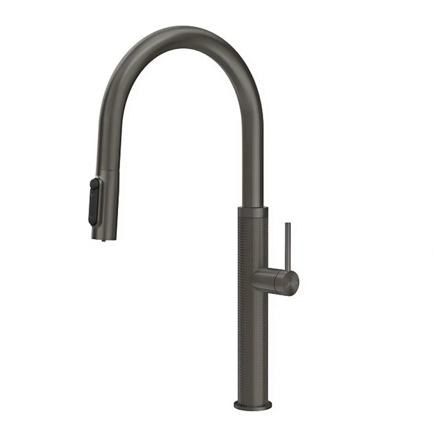 Смеситель для кухни Gessi 316 CESELLO                                                    
                            60826#707 цвет-black metal brushed PVD 60826#707