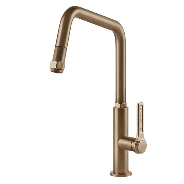 Смеситель для кухни Gessi OFFICINE                                                    
                            60053#726 цвет-warm bronze brushed PVD 60053#726