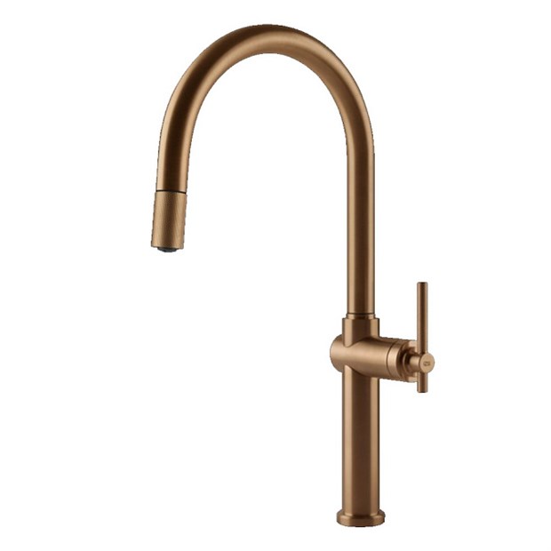 Смеситель для кухни Gessi                                                     
                            60672#726 цвет-warm bronze brushed PVD 60672#726