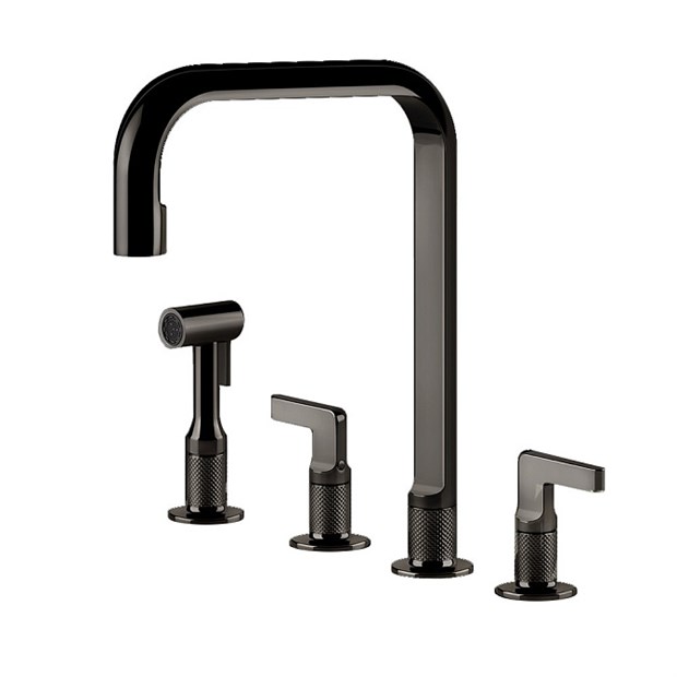 Смеситель для кухни Gessi INCISO                                                    
                            58703#706 black metal PVD 58703#706