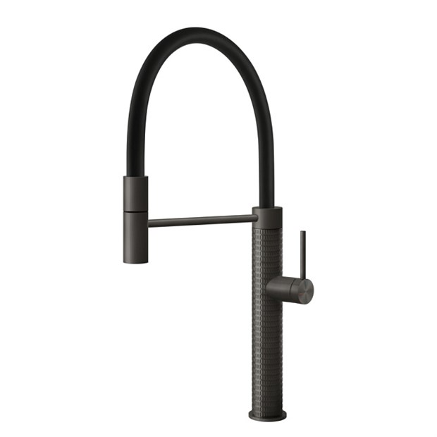 Смеситель для кухни Gessi 316 MECCANICA                                                    
                            60012#707 цвет-Black Metal Brushed PVD 60012#707