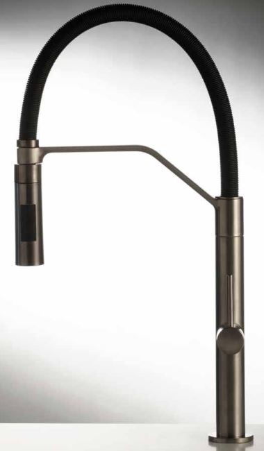 Смеситель для кухни Carlo Frattini Flexi                                                    
                            F7047/1NS черный матовый F7047/1NS