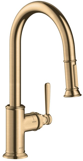 Смеситель для кухни AXOR Montreux                                                    
                            16581140 шлифованная бронза 16581140