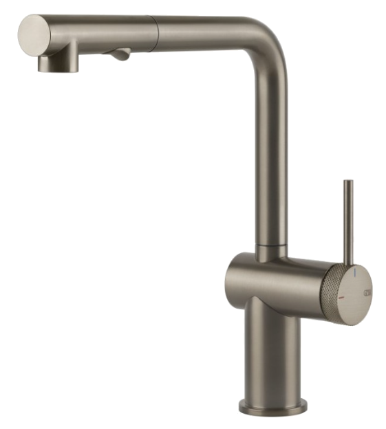Смеситель для кухни Gessi INEDITO-GODRONATO                                                    
                            60477#149 FINOX BRUSHED NICKEL 60477#149