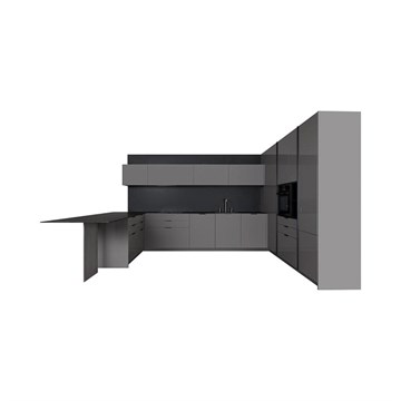 Кухонная мебель Eggersmann Paso (без аксессуаров)                                                    
                            MK2 (345898) 2712 nano black, laminate dark grey, worktop - 12mm fenix core 2712 Кухонная мебель Eggersmann Paso (без аксессуаров)                                                   