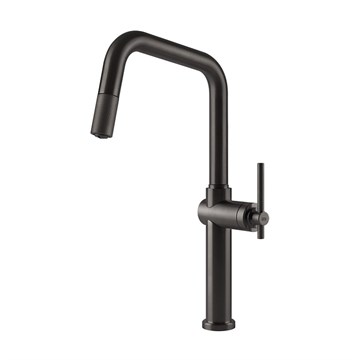 Смеситель для кухни Gessi HABITO                                                    
                            60652#707 цвет-Black Metal Brushed PVD 60652#707
