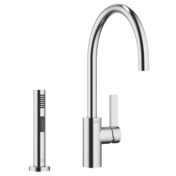 Смеситель для кухни Dornbracht Tara                                                    
                            33826888-93+27721970-93 цвет-хром матовый 33826888-93+27721970-93