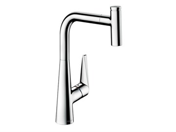 Смеситель для кухни, Hansgrohe, Talis Select M51, цвет-сталь 72821800