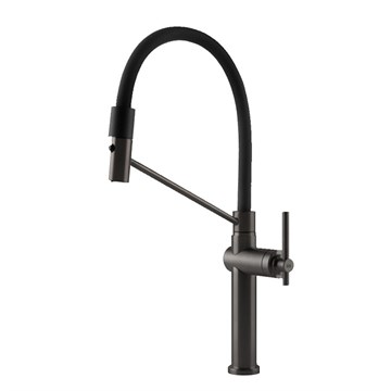 Смеситель для кухни Gessi                                                     
                            60664#707 цвет-black metal brushed PVD 60664#707