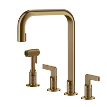 Смеситель для кухни Gessi INCISO                                                    
                            58703#726 warm bronze brushed PVD 58703#726