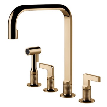 Смеситель для кухни Gessi INCISO                                                    
                            58703#735 warm bronze PVD 58703#735
