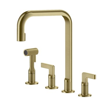 Смеситель для кухни Gessi INCISO                                                    
                            58703#727 браш.латунь PVD 58703#727