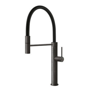 Смеситель для кухни Gessi                                                     
                            60014#707 black metal brushed PVD 60014#707