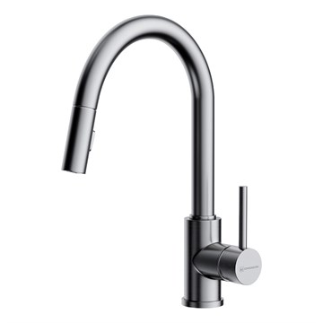 Смеситель для кухни Omoikiri Shinagawa-SB-BN                                                    
                            4994459 нержавеющая сталь 4994459