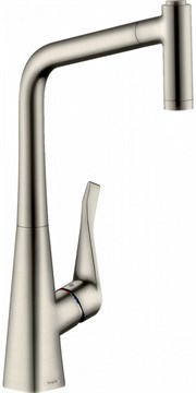 Смеситель для кухни HANSGROHE METRIS M71                                                    
                            73801800 нерж.сталь 73801800