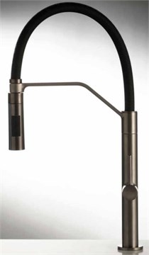 Смеситель для кухни Carlo Frattini Flexi                                                    
                            F7047/1NS черный матовый F7047/1NS