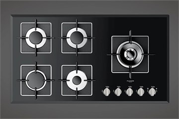 Варочная панель Fulgor                                                     
                            FCH 905 G DWK BK FCH 905 G DWK BK