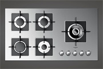 Варочная панель Fulgor                                                     
                            FSH 905 G DWK XX FSH 905 G DWK XX