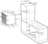 Встраиваемый электрический духовой шкаф Gorenje BO 6725 E02WG