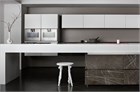 Кухонная мебель Eggersmann Unique                                                    
                             limestone grafite brown, corian glacier white Кухонная мебель Eggersmann Unique                                                    
              