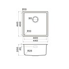 Мойка  Omoikiri Tadzava 44-U/I ULTRA IN                                                    
                            4993801 нержавеющая сталь 4993801