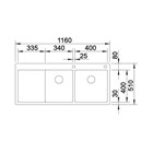 Мойка  Blanco Blanco сlaron 8S IFL                                                    
                            514004 нержавеющая сталь 514004