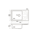 Мойка  Omoikiri Mizu 78-LB-IN                                                    
                            4973729 нержавеющая сталь 4973729