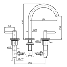Смеситель для раковины Zucchetti                                                     
                            ZIS3340.P91 ZIS3340.P91