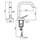 Смеситель для раковины Zucchetti                                                     
                            ZIS1400.P91 ZIS1400.P91