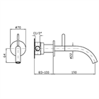 Смеситель для раковины Zucchetti                                                     
                            ZIS2815.C3 ZIS2815.C3