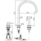 Смеситель для раковины Zucchetti                                                     
                            ZHK441.XP41 ZHK441.XP41