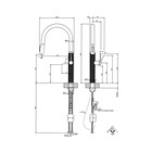 Смеситель для кухни Gessi 316 CESELLO                                                    
                            60826#707 цвет-black metal brushed PVD 60826#707