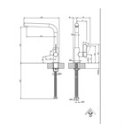 Смеситель для кухни Gessi ACCIAIO                                                    
                            60538#239 цвет-steel brushed 60538#239