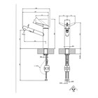 Смеситель для кухни Gessi THALIUM                                                    
                            60536#149 цвет-finox brushed nickel 60536#149