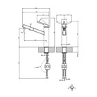 Смеситель для кухни Gessi THALIUM                                                    
                            60535#031 цвет-хром 60535#031