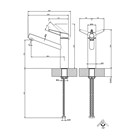 Смеситель для кухни Gessi THALIUM                                                    
                            60532#149 цвет-finox brushed nickel 60532#149