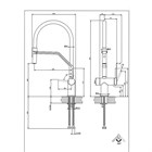 Смеситель для кухни Gessi INEDITO                                                    
                            60429#030 цвет-медь PVD 60429#030