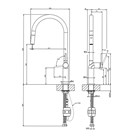 Смеситель для кухни Gessi STELO                                                    
                            60303#279 цвет-белый CN 60303#279