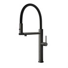 Смеситель для кухни Gessi 316 MECCANICA                                                    
                            60212#707 цвет-black metal brushed PVD/шланг-черный 60212#707
