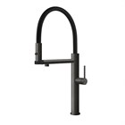 Смеситель для кухни Gessi 316 FLESSA                                                    
                            60210#707 цвет-black metal brushed PVD/шланг-черный 60210#707