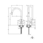 Смеситель для кухни Gessi HELIUM                                                    
                            60075#299 цвет-черный матовый 60075#299