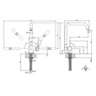 Смеситель для кухни Gessi SU&GIU’                                                    
                            50311#299 цвет-черный матовый 50311#299