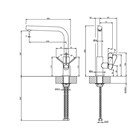 Смеситель для кухни Gessi HELIUM                                                    
                            50105#299 цвет-черный матовый 50105#299