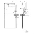 Смеситель для кухни Gessi PROTON                                                    
                            17175#149 цвет-finox brushed nickel 17175#149