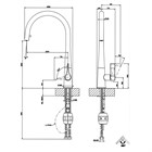 Смеситель для кухни Gessi                                                     
                            17153#031 цвет-хром 17153#031